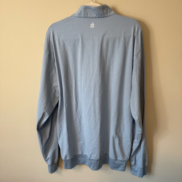 Turtleson Size XXL Siro Quarter-Zip Pullover in Blue - Picture 4 of 5